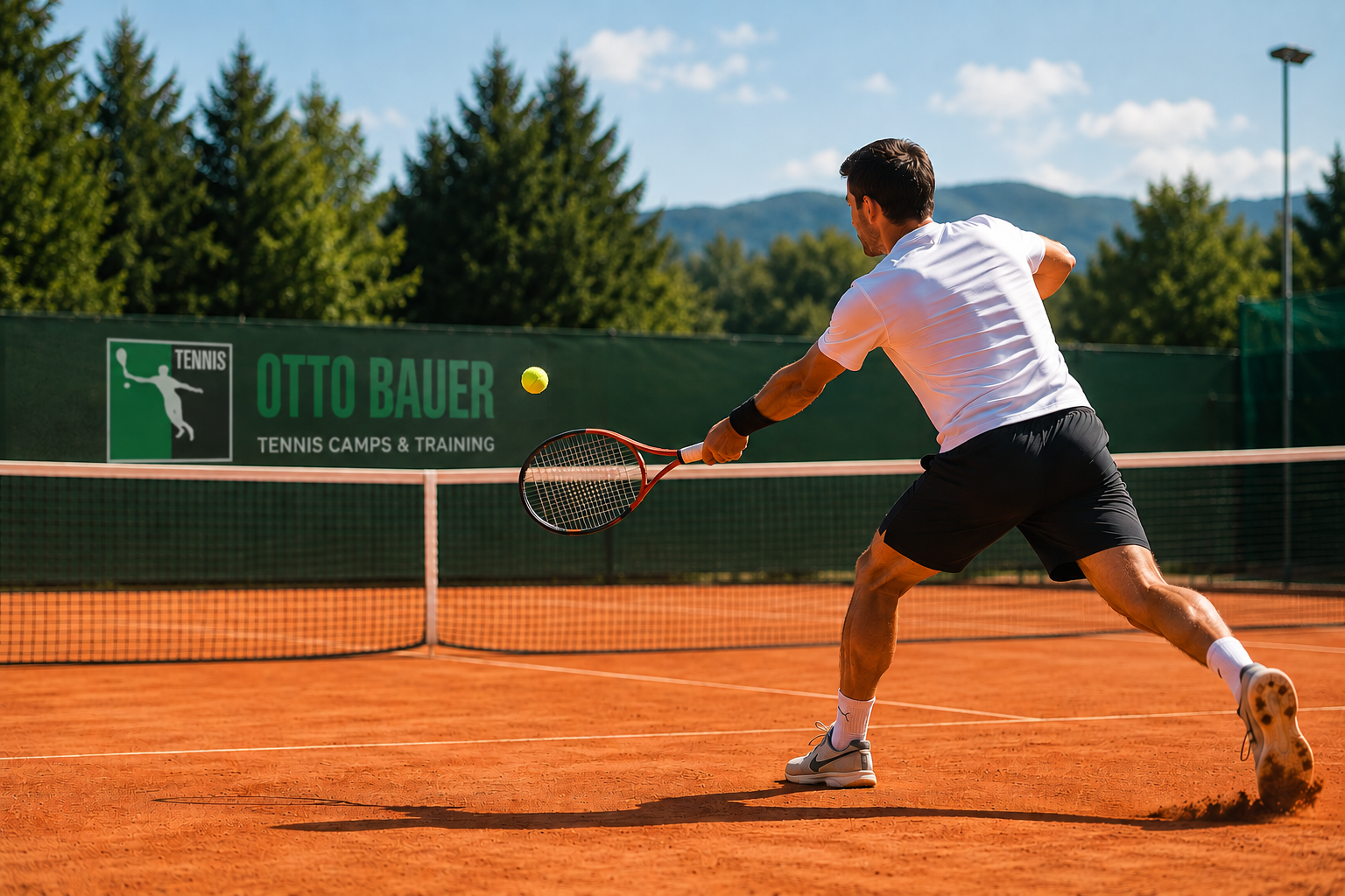 Tennistraining auf Sand